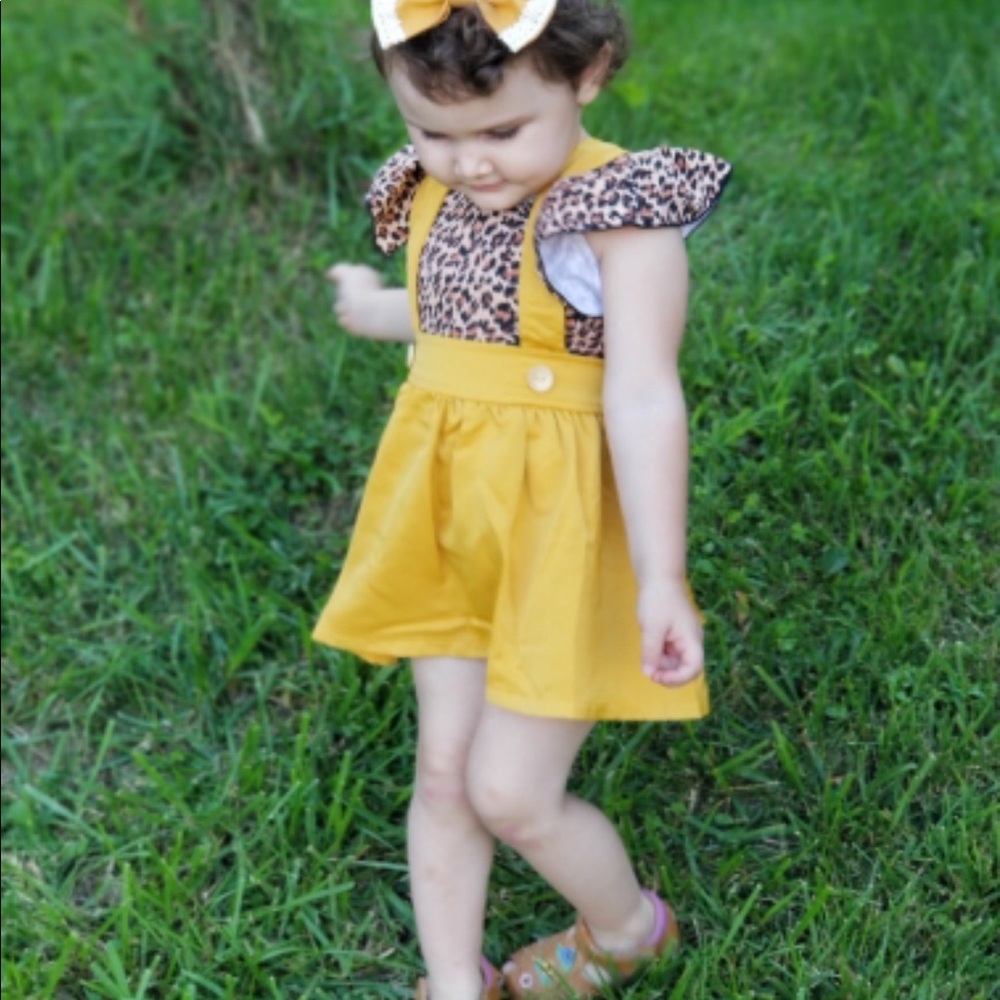 Brand New Mustard Yellow Baby Girl Skirt Size 2T